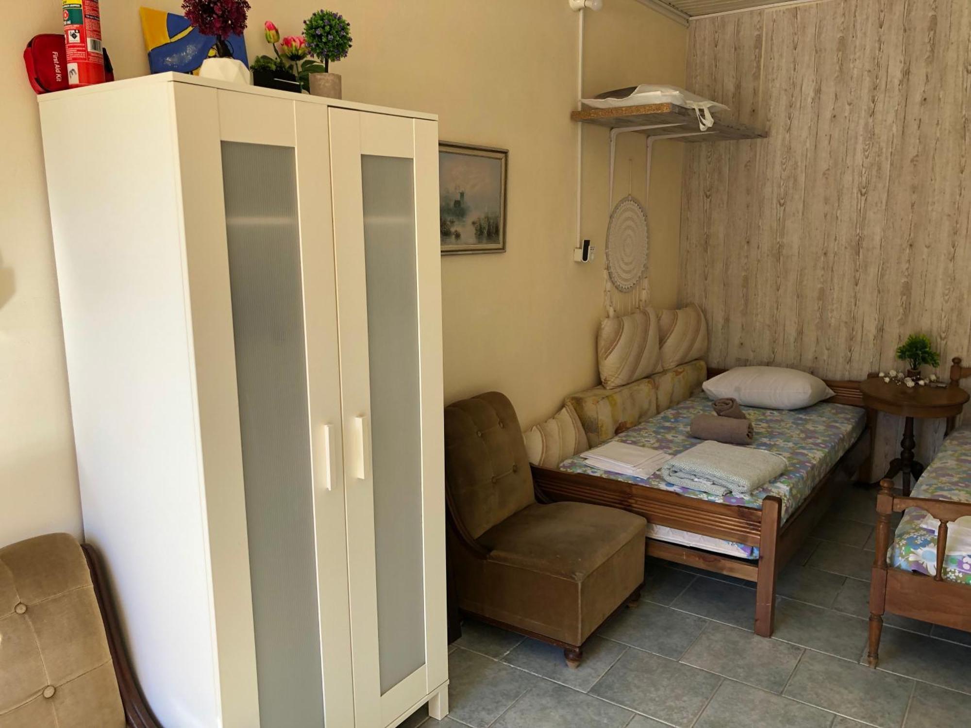 Converted Shed Studio & Garden Hanging Bed Pórto Ráfti エクステリア 写真